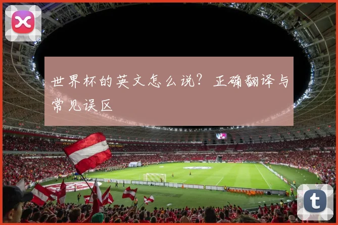 世界杯的英文怎么说？正确翻译与常见误区